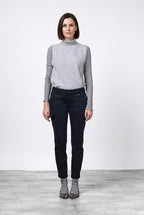 Chile City pantalone cargo donna in raso slim fit