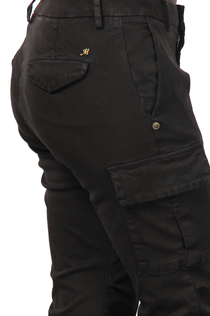 Chile City pantalone cargo donna in raso slim fit