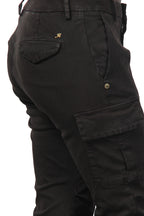 Chile City pantalone cargo donna in raso slim fit