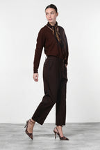 New York O Shape pantalón chino de mujer en jersey técnico carrot fit