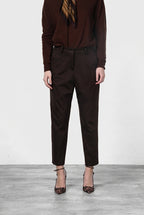 New York O Shape pantalón chino de mujer en jersey técnico carrot fit
