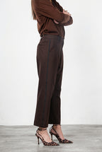 New York O Shape pantalón chino de mujer en jersey técnico carrot fit