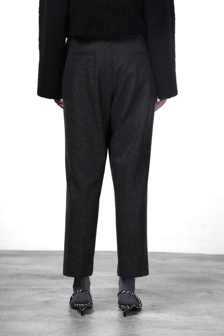 New York O Shape Chinohose für Damen aus Flanell-Jersey mit carrot fit