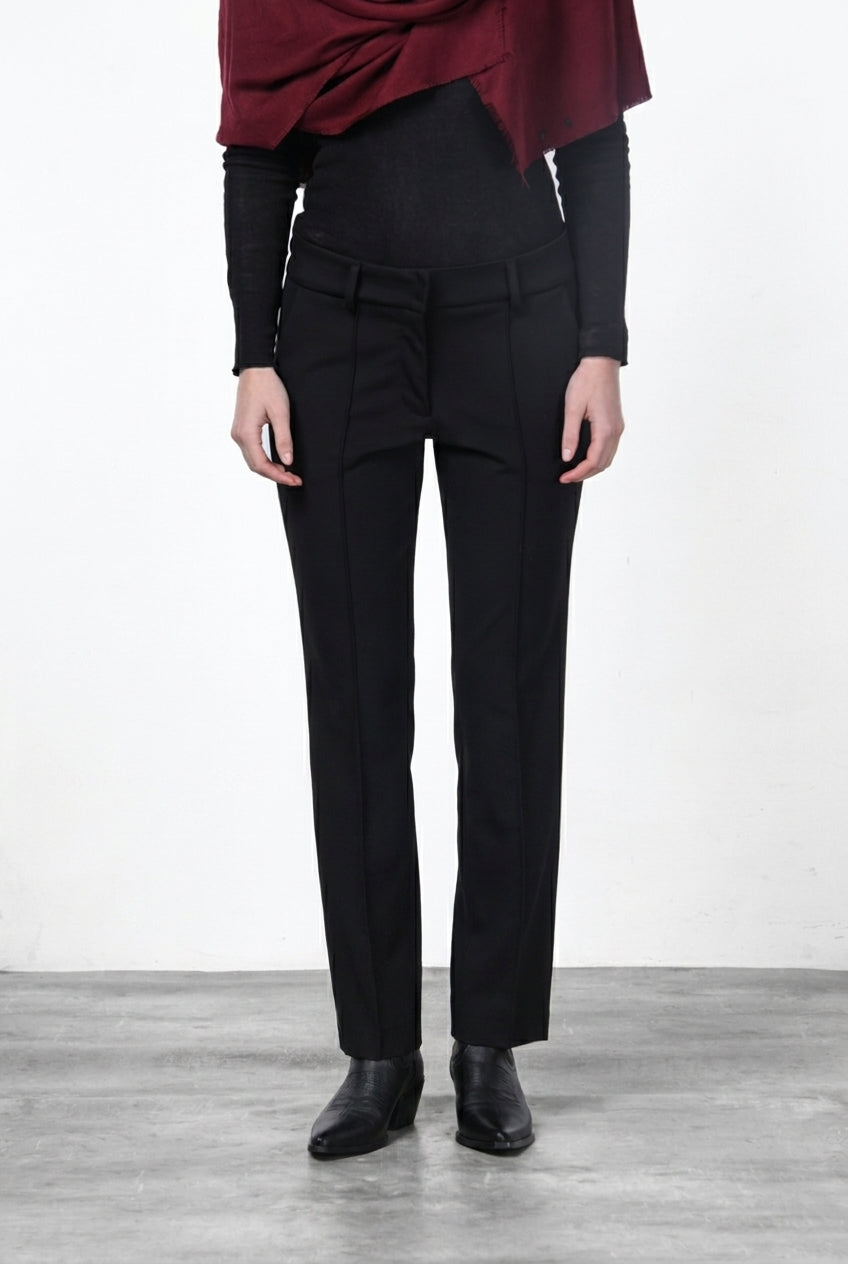 Kik pantalone chino donna in jersey tecnico slim fit