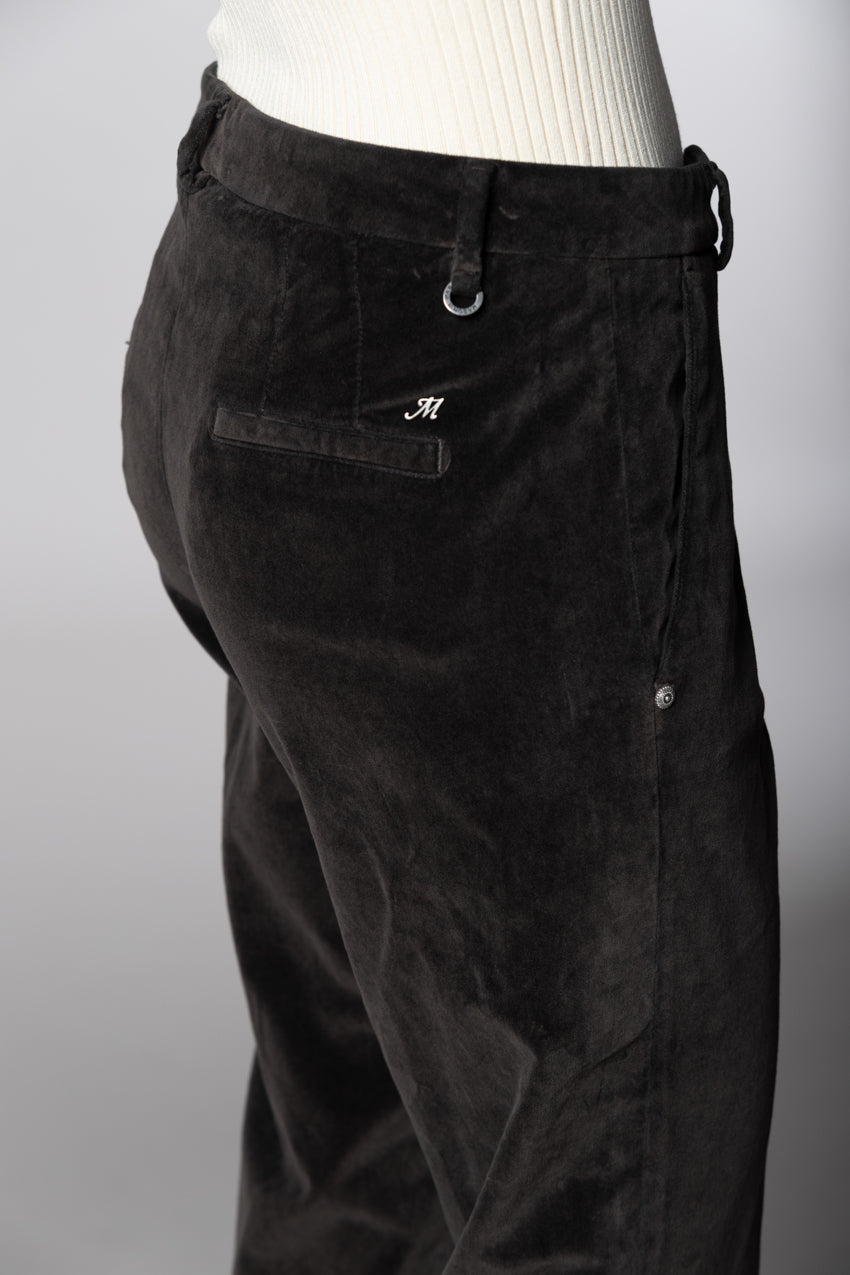 New York Carrot pantalone chino donna in velluto carrot fit