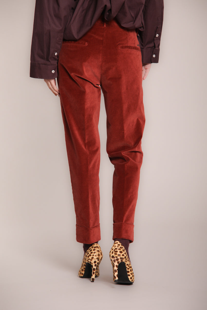 Foto 4 New York Carrot pantalone chino donna in velluto carrot fit