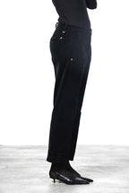 New York Carrot pantalone chino donna in velluto liscio carrot fit ①