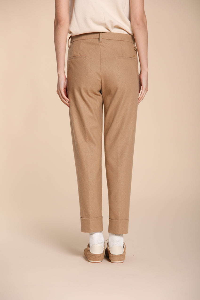 Foto 5 New York Carrot pantalone chino donna in jersey flanella carrot fit