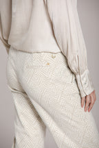 Foto 2 New York Carrot pantalone chino donna in jersey lurex carrot fit