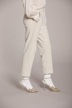 Foto 4 New York Carrot pantalone chino donna in jersey lurex carrot fit