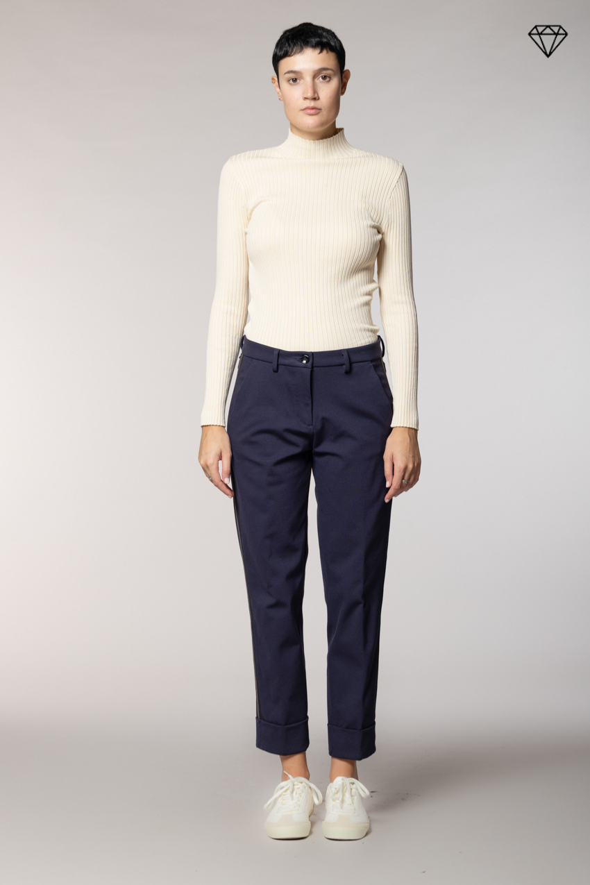 New York Carrot pantalone chino donna in jersey tecnico carrot fit ①