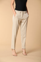 New York Damen Chino Hose aus Jersey im Carrot Fit