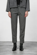 New York Carrot pantalone chino donna in jersey flanella carrot fit