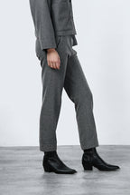New York Carrot pantalone chino donna in jersey flanella carrot fit