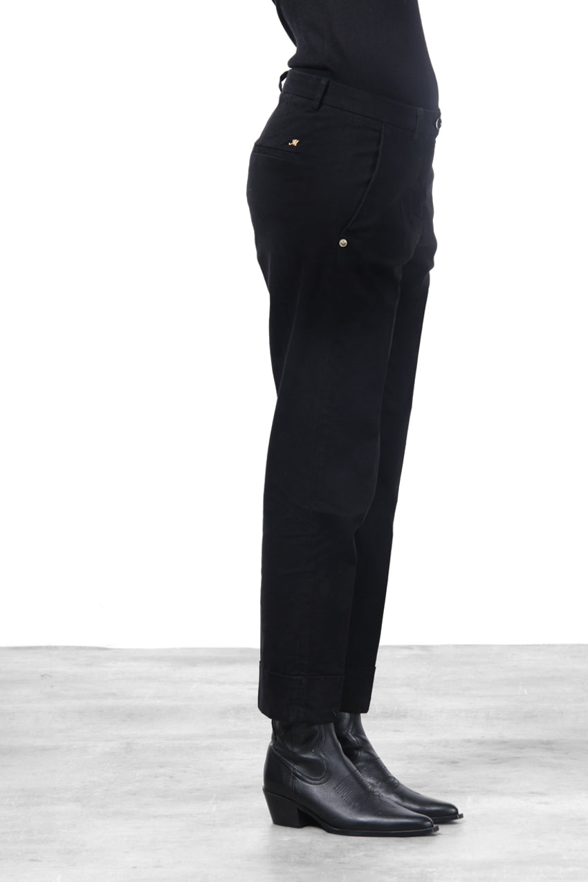New York Carrot pantalone chino donna in raso carrot fit ①