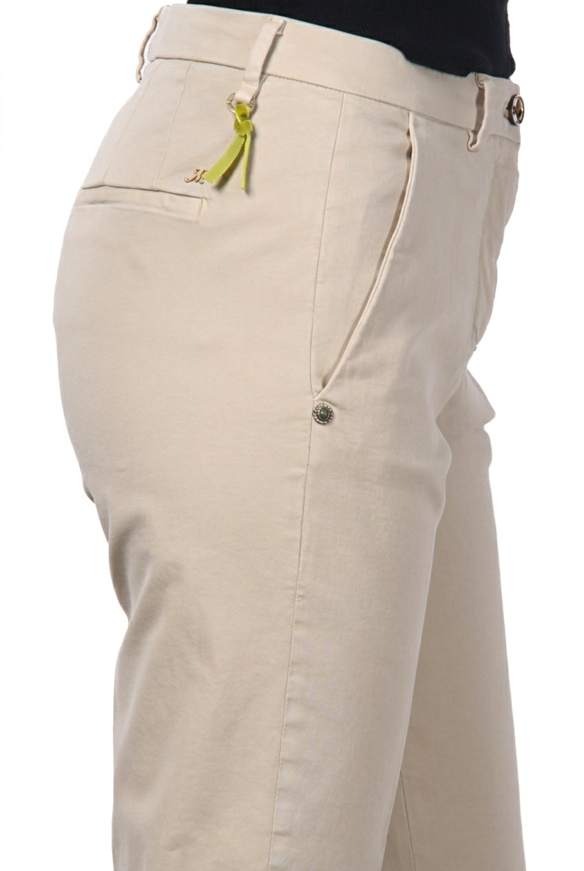 New York Carrot pantalone chino donna in raso carrot fit ①