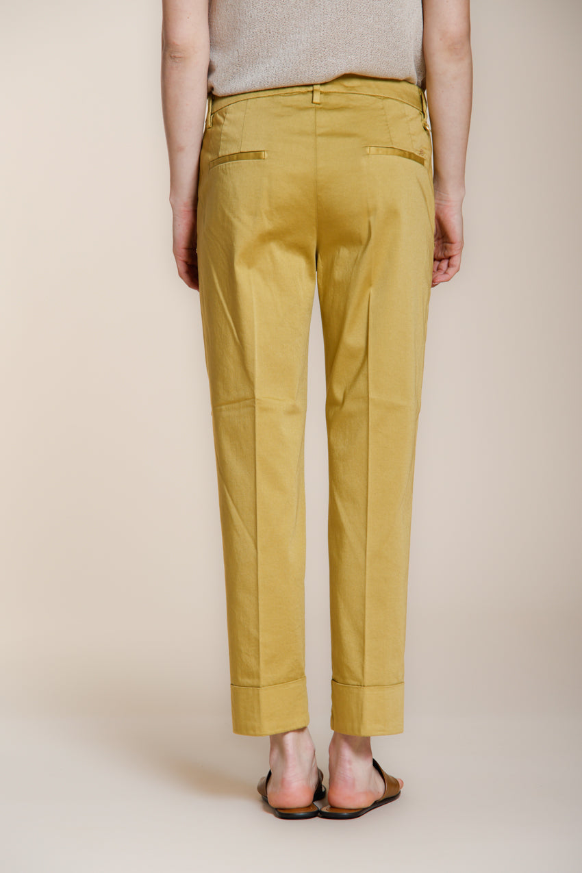 New York Carrot pantalone chino donna in raso stretch carrot fit ①