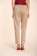 New York Carrot pantalone chino donna in raso stretch carrot fit ①