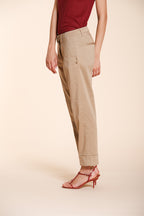 New York Carrot pantalone chino donna in raso stretch carrot fit ①
