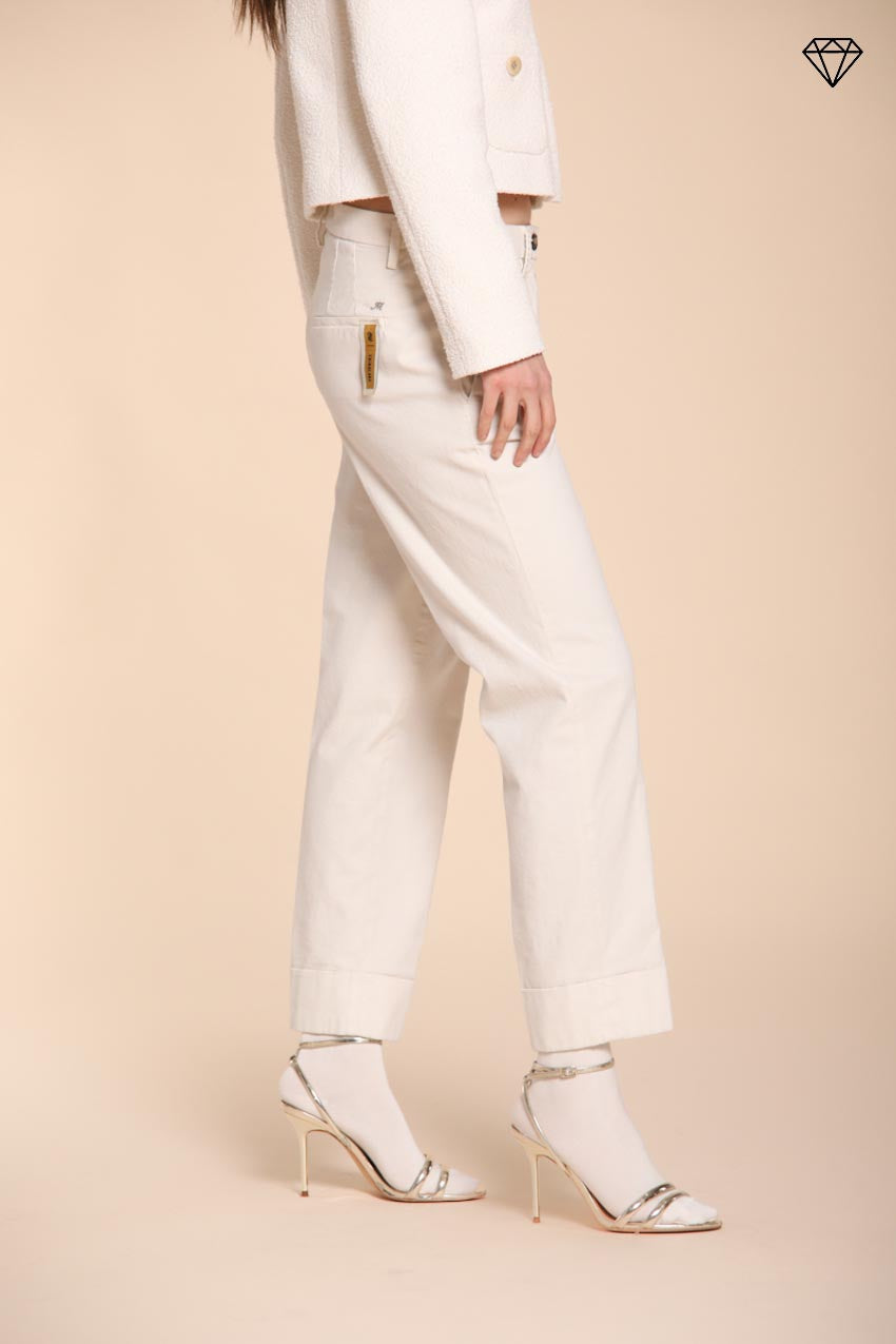 Foto 3 New York Carrot pantalone chino donna in cotone lana carrot fit ①