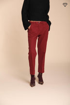 Foto 1 New York Carrot pantalone chino donna in cotone lana carrot fit ①