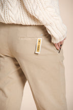 New York Carrot pantalone chino donna in cotone lana carrot fit ①
