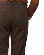 New York Carrot Chinohose für Damen aus Baumwoll- und Wollgabardine mit carrot fit ①