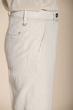 New York Carrot pantalon chino femme en twill de coton et lin carrot fit
