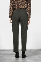 Marlene Cargo Damen-Cargohose aus Gabardine, Carrot Fit