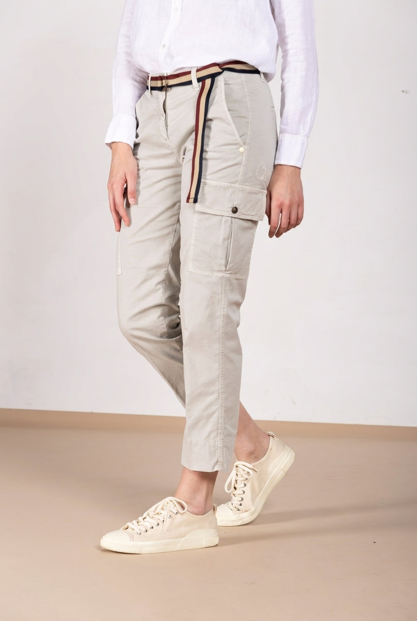 Marlene Cargo Hose Cargo Damen aus leichtem Stretch-Twill carrot fit