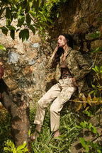 Marlene Cargo pantalón cargo mujer en twill ligero stretch carrot fit