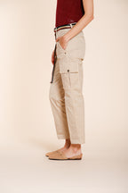 Marlene Cargo pantalón cargo mujer en twill ligero stretch carrot fit