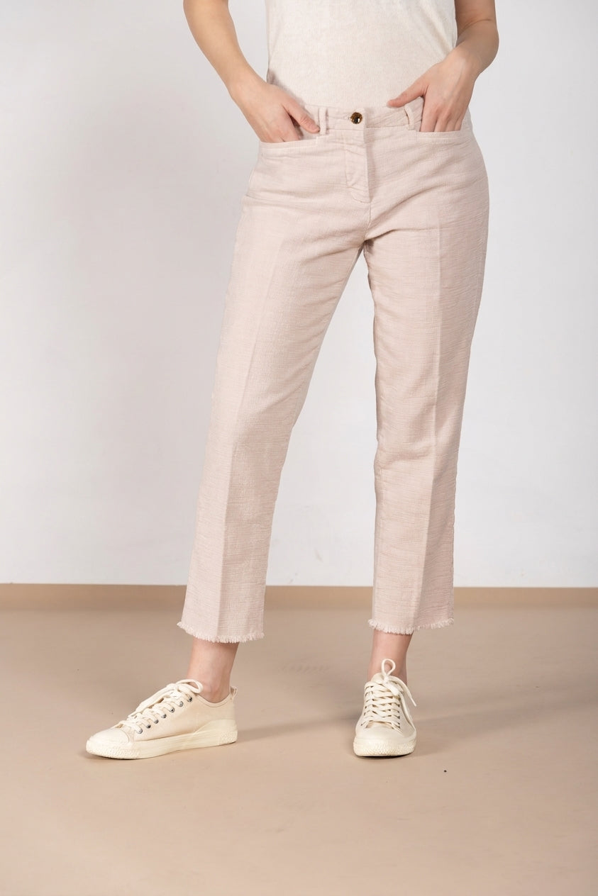 New York Carrot pantalone chino donna in stuoia carrot fit