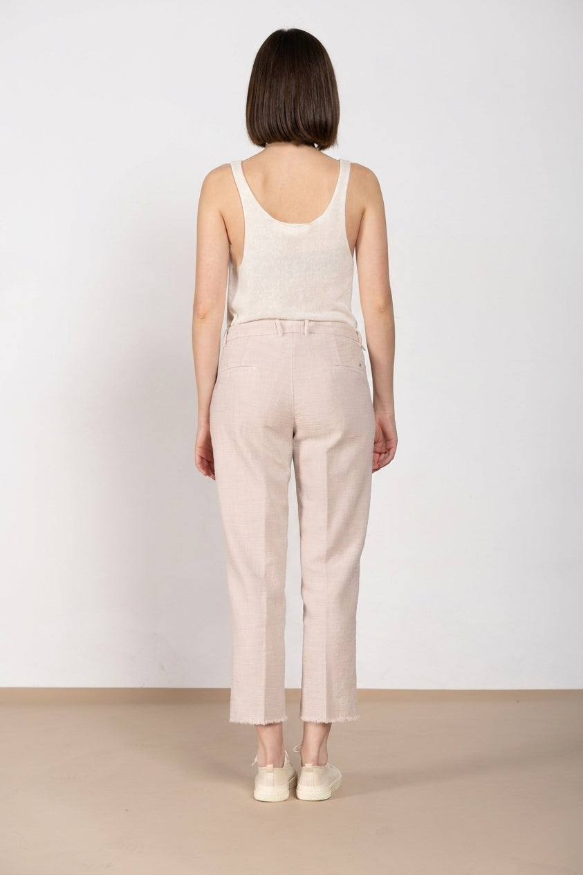 New York Carrot pantalone chino donna in stuoia carrot fit