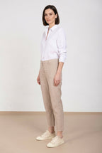 New York Carrot pantalone chino donna in stuoia carrot fit