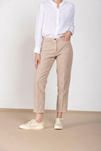 New York Carrot pantalone chino donna in stuoia carrot fit