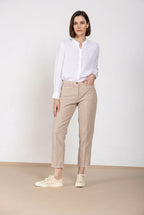 New York Carrot pantalone chino donna in stuoia carrot fit
