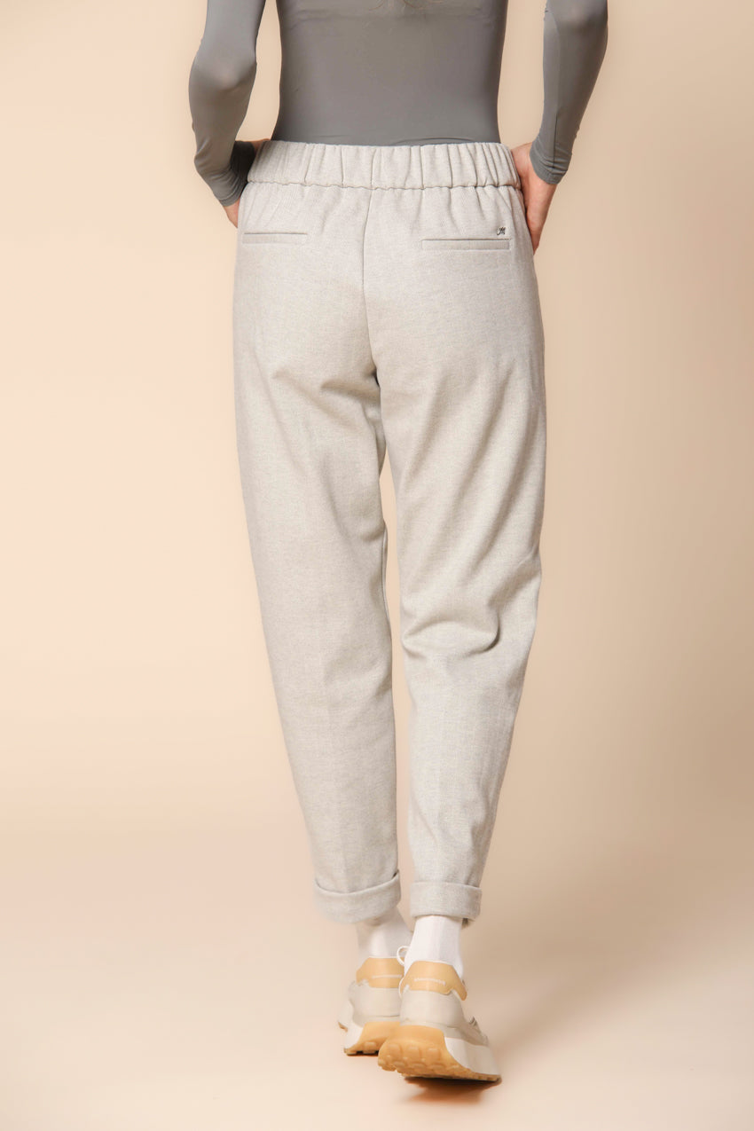 Easy Jogger  Damen Chino-Hose aus Jersey mit Resca-Muster Relaxed Fit