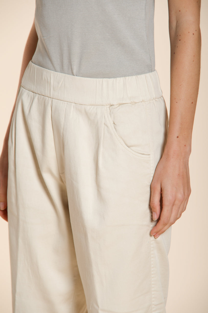 Easy Jogger pantalón chino mujer de felpa stretch relaxed fit