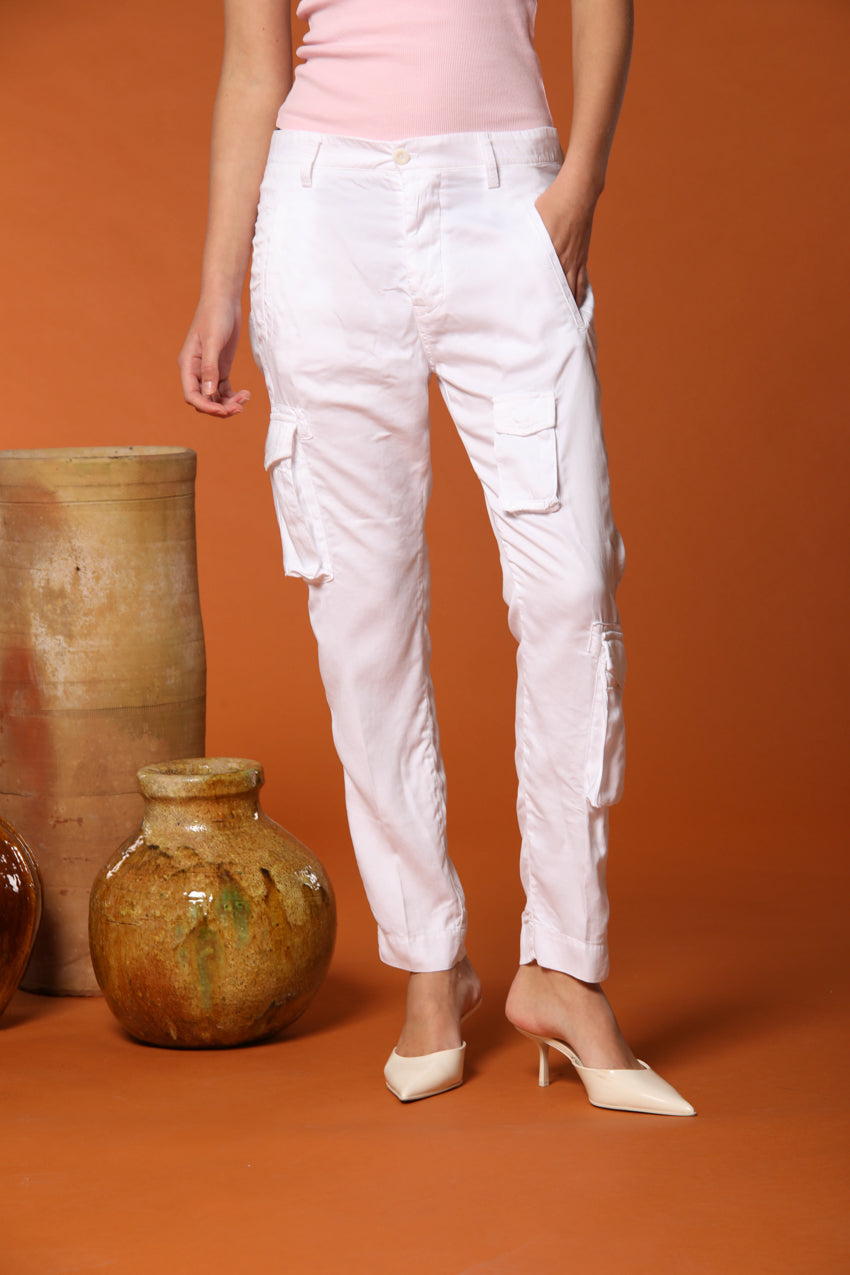 Asia Snake pantalone cargo donna in modal relaxed fit