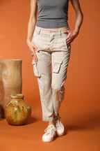 Asia Snake Damen Cargo-Hose in Modal Relaxed Fit