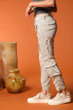 Asia Snake Damen Cargo-Hose in Modal Relaxed Fit