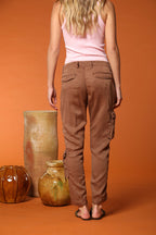 Asia Snake pantalone cargo donna in modal relaxed fit