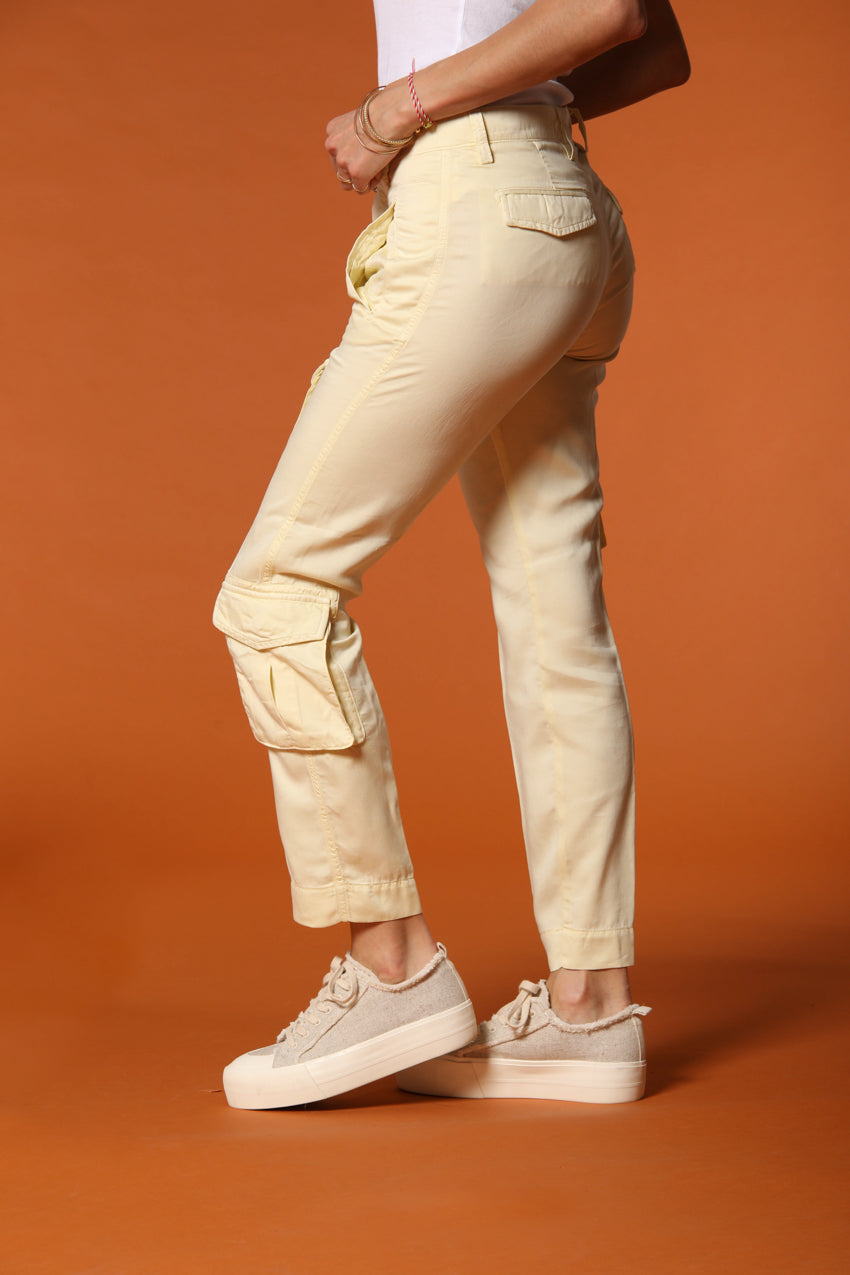 Asia Snake pantalone cargo donna in modal relaxed fit