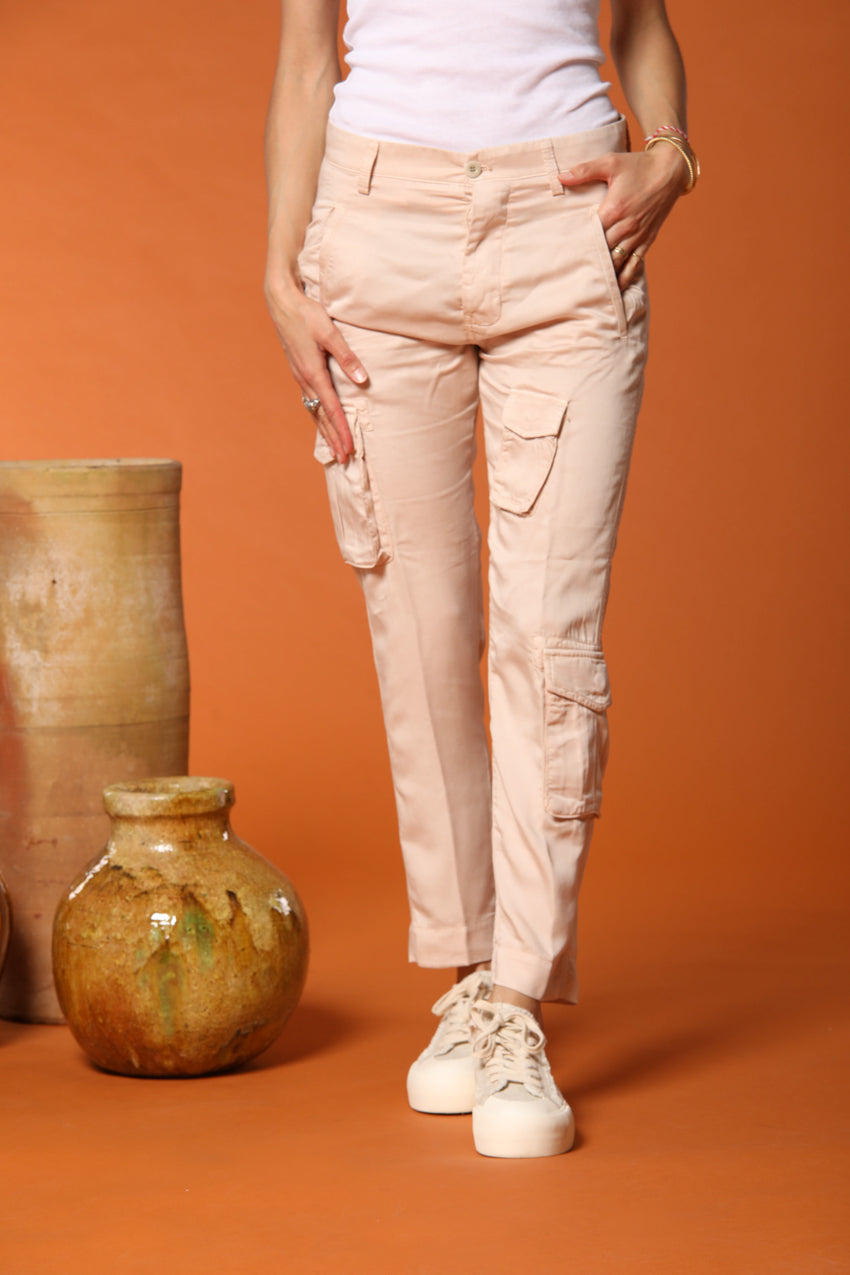 Asia Snake pantalone cargo donna in modal relaxed fit