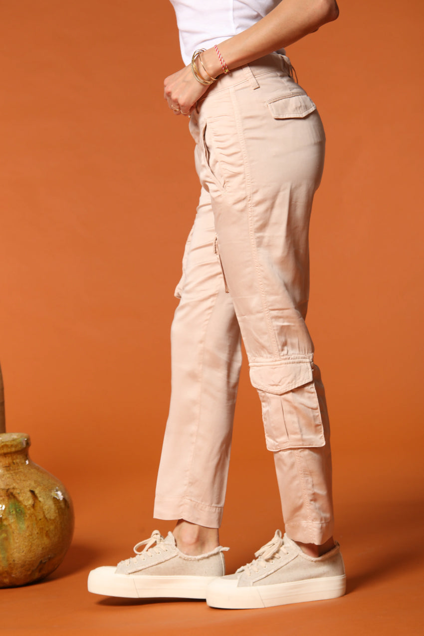 Asia Snake pantalone cargo donna in modal relaxed fit