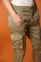 Asia Snake pantalone cargo donna in modal relaxed fit