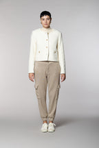 Easy Cargo pantalon cargo femme en maille jersey lurex relaxed fit
