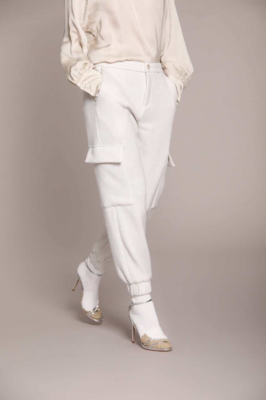 Foto 1 Easy Cargo pantalone cargo donna maglia jersey lurex relaxed fit