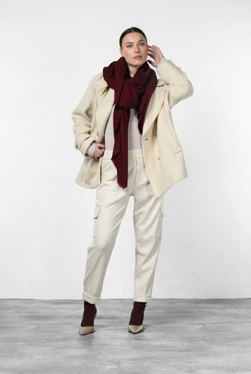 Chile Jogger pantalone cargo donna in jersey relaxed fit